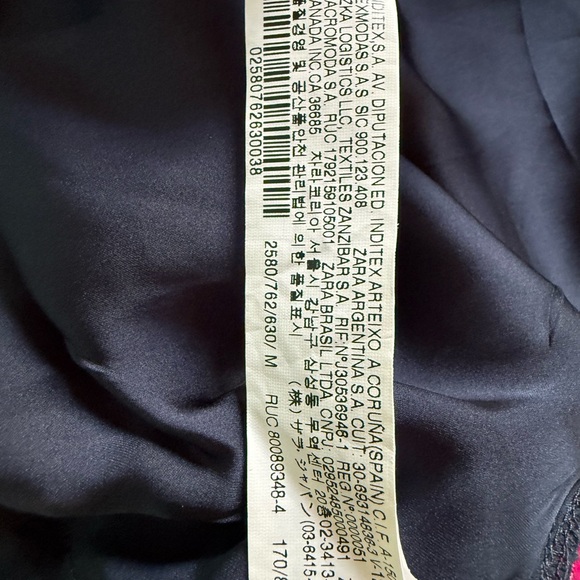 15-Zara Magenta Jacket with Navy Accents - Picture 8 of 9